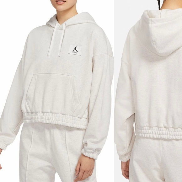 Nwt Air Jordan Cropped Hoodie Slight Oversized Fit Size Small - Picture 3 of 16
